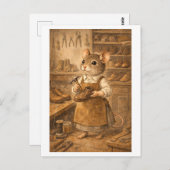 Career Mouse as Shoemaker Postkarte (Vorne/Hinten)