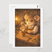 Career Mouse as Toy Maker Postkarte (Vorne/Hinten)