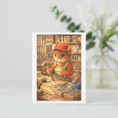 Career Mouse at Hardware Store Postkarte (Stehend Vorderseite)