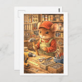 Career Mouse at Hardware Store Postkarte (Vorne/Hinten)