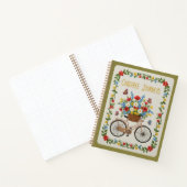 Carefree Journeys Embroidered Vintage Bicycle  Notizblock (Innenseite)