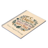 Careful I've Read Things Funny Book Witch Quote  Notizblock (Linke Seite)