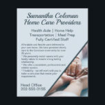 Caregier Zuhause Care Blue Promotional Business Flyer<br><div class="desc">Ein wunderschöner Business-Flyer mit alten Händen. Dieser großartige Flyer würde gut daran arbeiten,  eine private Betreuung,  ein Zuhause-Help-Business oder eine Pflegeorganisation für Wohn- und Pflegezwecke zu fördern und zu werben. Einfach mit Ihren eigenen Firmeninformationen personalisieren.</div>