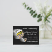 Caregiver-berufliches großes visitenkarte (Stehend Vorderseite)