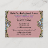 Caregiver Carrie Birdy Helper Visitenkarte (Rückseite)