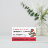 Caregiver Comfort Beautiful Beruflich Visitenkarte (Stehend Vorderseite)