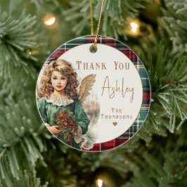 Caregiver Elegant Angel Keramik Ornament