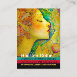 Caregiver flüstert Komfort Beruflich Visitenkarte