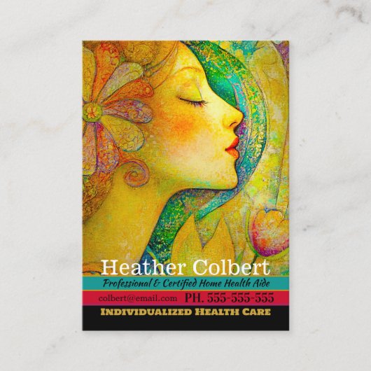 Caregiver flüstert Komfort Beruflich Visitenkarte (Vorderseite)