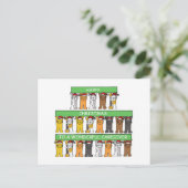 Caregiver Happy Christmas Feiertagspostkarte (Stehend Vorderseite)