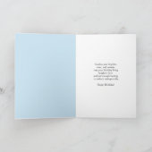 Caregiver Happy February Irises Birthday Cake Karte (Innenseite)