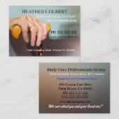 Caregiver-Komfort-schönes berufliches Visitenkarte (Vorne/Hinten)