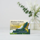 Caregiver Sincere Focus Friendly Beruflich Visitenkarte (Stehend Vorderseite)