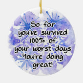 Caregiver Überlebensdekoration Keramik Ornament (Hinten)