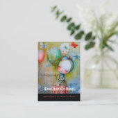 Caregiver Wertvoll Butterfly Girl Visitenkarte (Stehend Vorderseite)