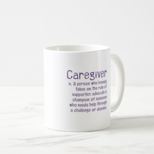 Caregiverdefinitions-Tasse Kaffeetasse (VorderseiteRechts)