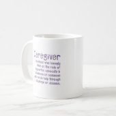 Caregiverdefinitions-Tasse Kaffeetasse (Vorderseite Links)