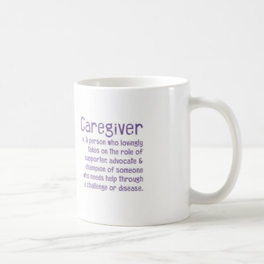 Caregiverdefinitions-Tasse Kaffeetasse (Rechts)
