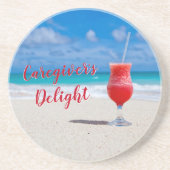 Caregiver's Delight Sandstone Untersetzer (Vorne)