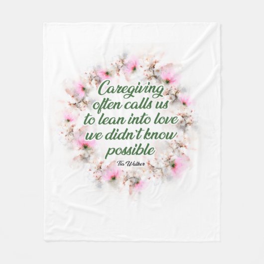 Caregiving appreciation blanket fleecedecke (Vorderseite)
