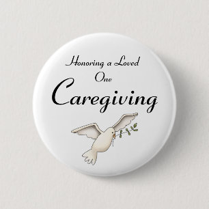 Caregiving, geliebtes ehrend button