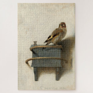 Carel Fabritius Der Distelfink Vintage Vogel Kunst Puzzle