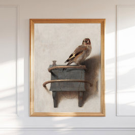 Carel Fabritius Die Goldfinch Art Print Dutch Gold Poster