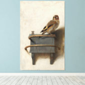 Carel Fabritius - Die Goldfinch Leinwanddruck (Insitu (Holzboden))