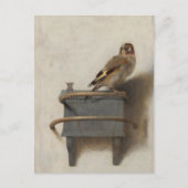 Carel Fabritius, The Goldfinch - 17. Postkarte (Vorderseite)
