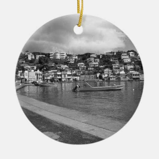 Carenage Verzierung Keramik Ornament (Vorne)