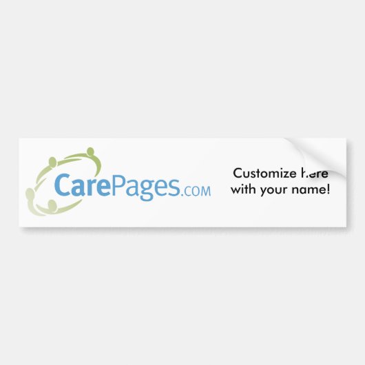 CarePages.com-Gewohnheits-Autoaufkleber Autoaufkleber (Vorne)
