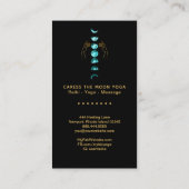 *~* Caress Moon Türkis Blue Phases + Hands Star Visitenkarte (Rückseite)