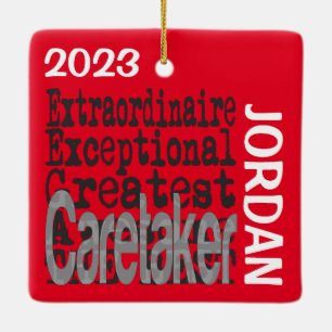 Caretaker Extraordinaire CUSTOM Keramikornament