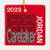 Caretaker Extraordinaire CUSTOM Keramikornament (Vorderseite)