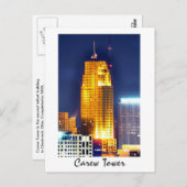 Carew Tower, Cincinnati, Ohio, U.S.A. Postkarte (Vorne/Hinten)