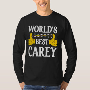 Carey Surname Funny Team Familie Nachname World's T-Shirt