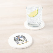 Carey Wappen - Familienwappen Getränkeuntersetzer (Seite)