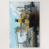 Cargo freighter ship background puzzle (Vertikal)