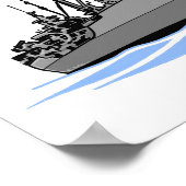 Cargo Schiff Marine Robin Poster (Ecke)