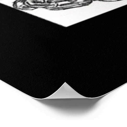 Cargo - Schwarz-Art-Canvas Print Poster (Ecke)