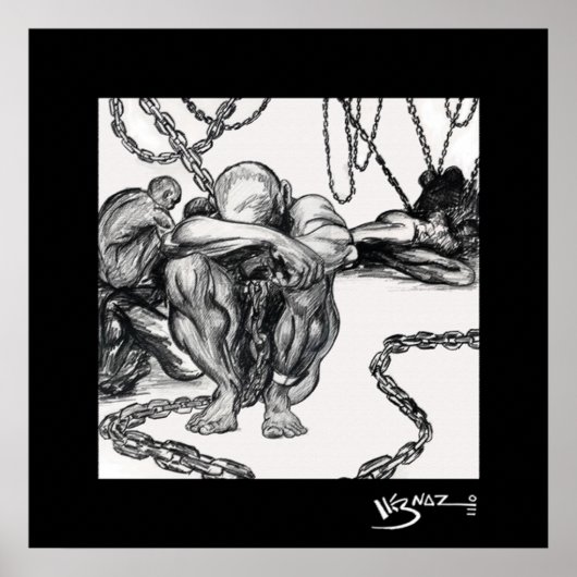 Cargo - Schwarz-Art-Canvas Print Poster (Vorne)