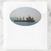 Cargo Ship Andermatt Ovaler Aufkleber (Tasche)