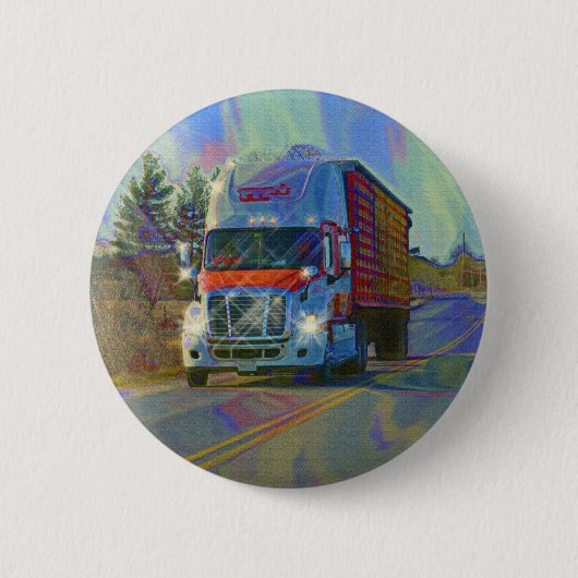 CARGO TRUCK BIG RIG TRUCKERS Geschenke Button (Vorderseite)