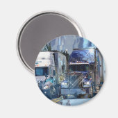 CARGO TRUCK BIG RIG TRUCKERS Geschenke Magnet (Vorderseite/Rückseite)