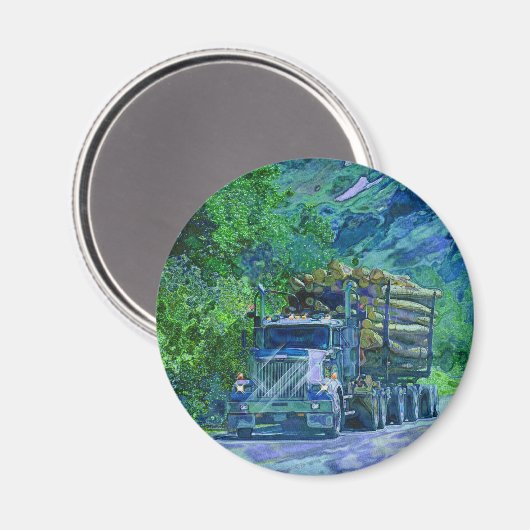 CARGO TRUCK BIG RIG TRUCKERS Geschenke Magnet (Vorderseite/Rückseite)