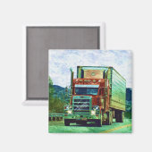 CARGO TRUCK BIG RIG TRUCKERS Geschenke Magnet (Vorderseite/Rückseite)