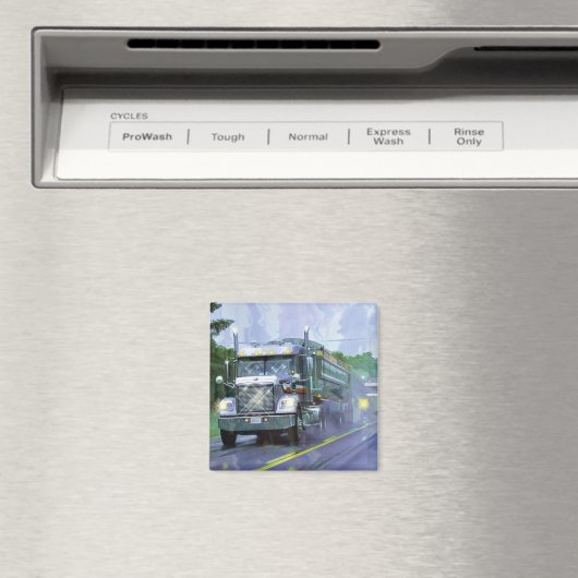 CARGO TRUCK BIG RIG TRUCKERS Geschenke Magnet (In Situ (Geschirrspüler))