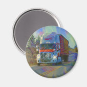 CARGO TRUCK BIG RIG TRUCKERS Geschenke Magnet (Vorderseite/Rückseite)