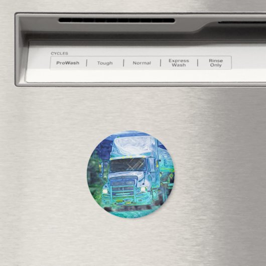 CARGO TRUCK BIG RIG TRUCKERS Geschenke Magnet (In Situ (Geschirrspüler))