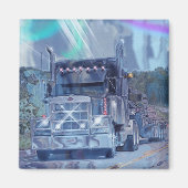 CARGO TRUCK BIG RIG TRUCKERS Geschenke Magnet (Vorne)